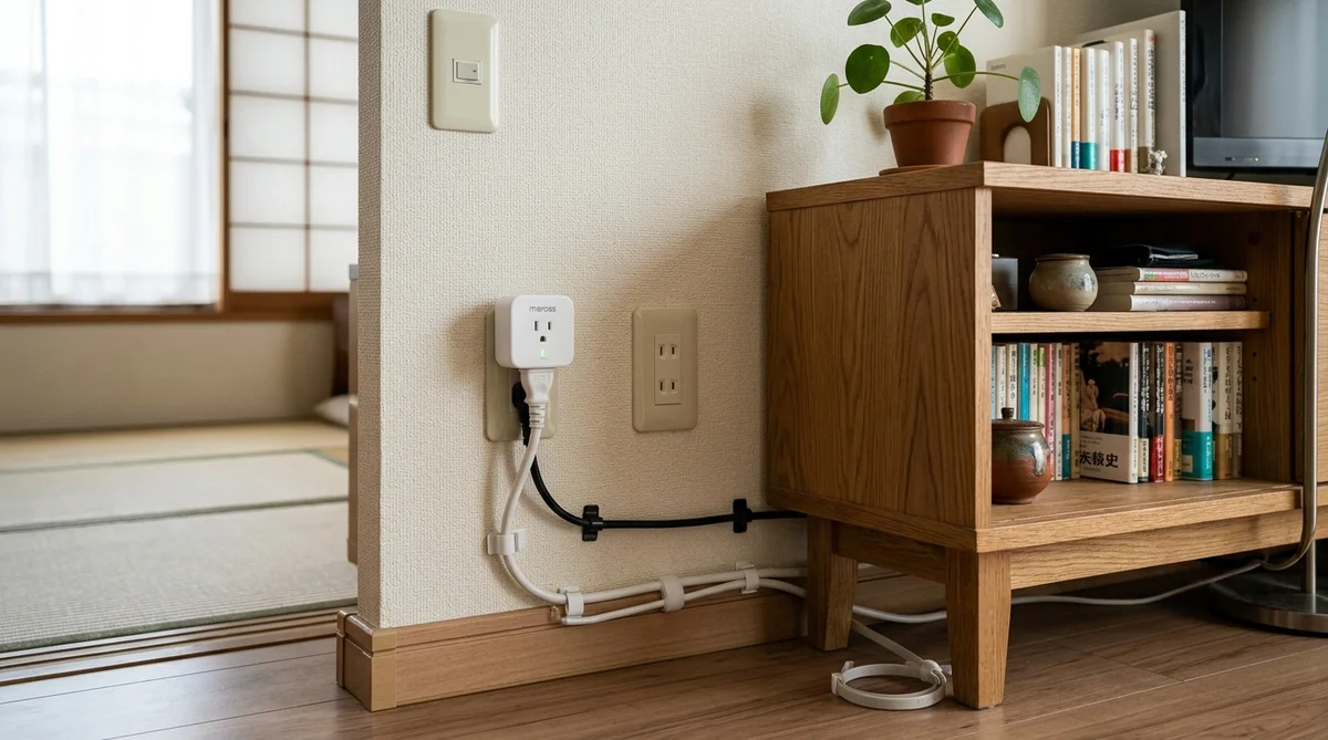 水まわり家電を安全に使うためのコンセントと配線確認イメージ