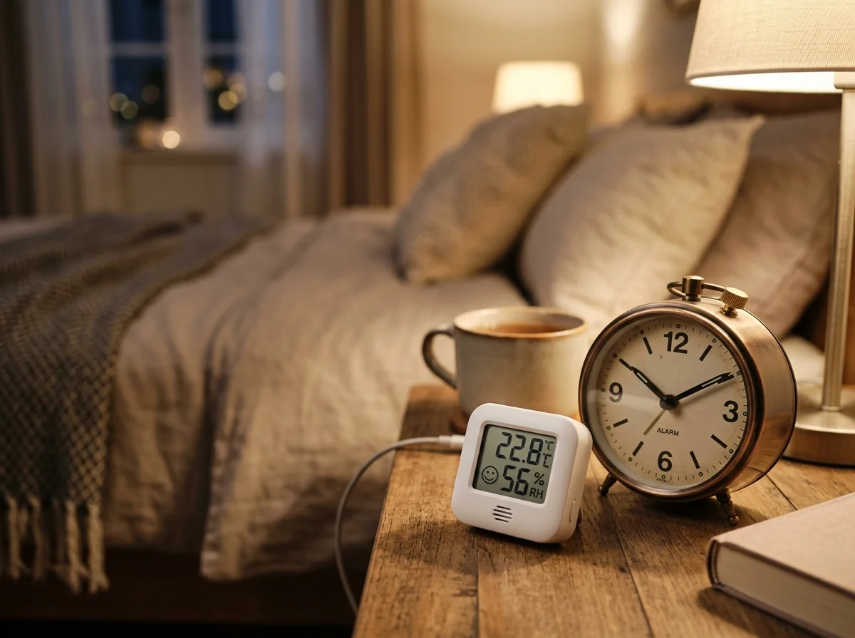 寝室の温湿度センサー