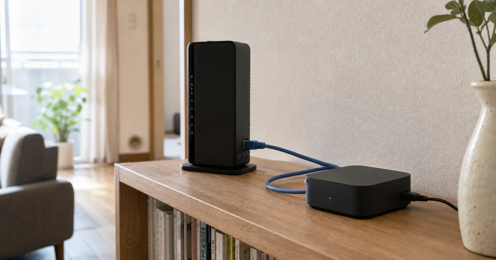 日本の住まいでLANとUSB-C給電を使って置くスマートホームハブ